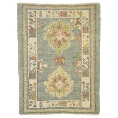 New Contemporary Turkish Oushak Yastik Rug with Modern Transitional Style