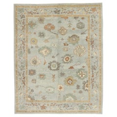 Nouveau tapis contemporain turc Oushak au style moderne et transitionnel