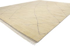 New Contemporary Wabi-Sabi Moroccan Wool Rug, 11'11 x 14'10