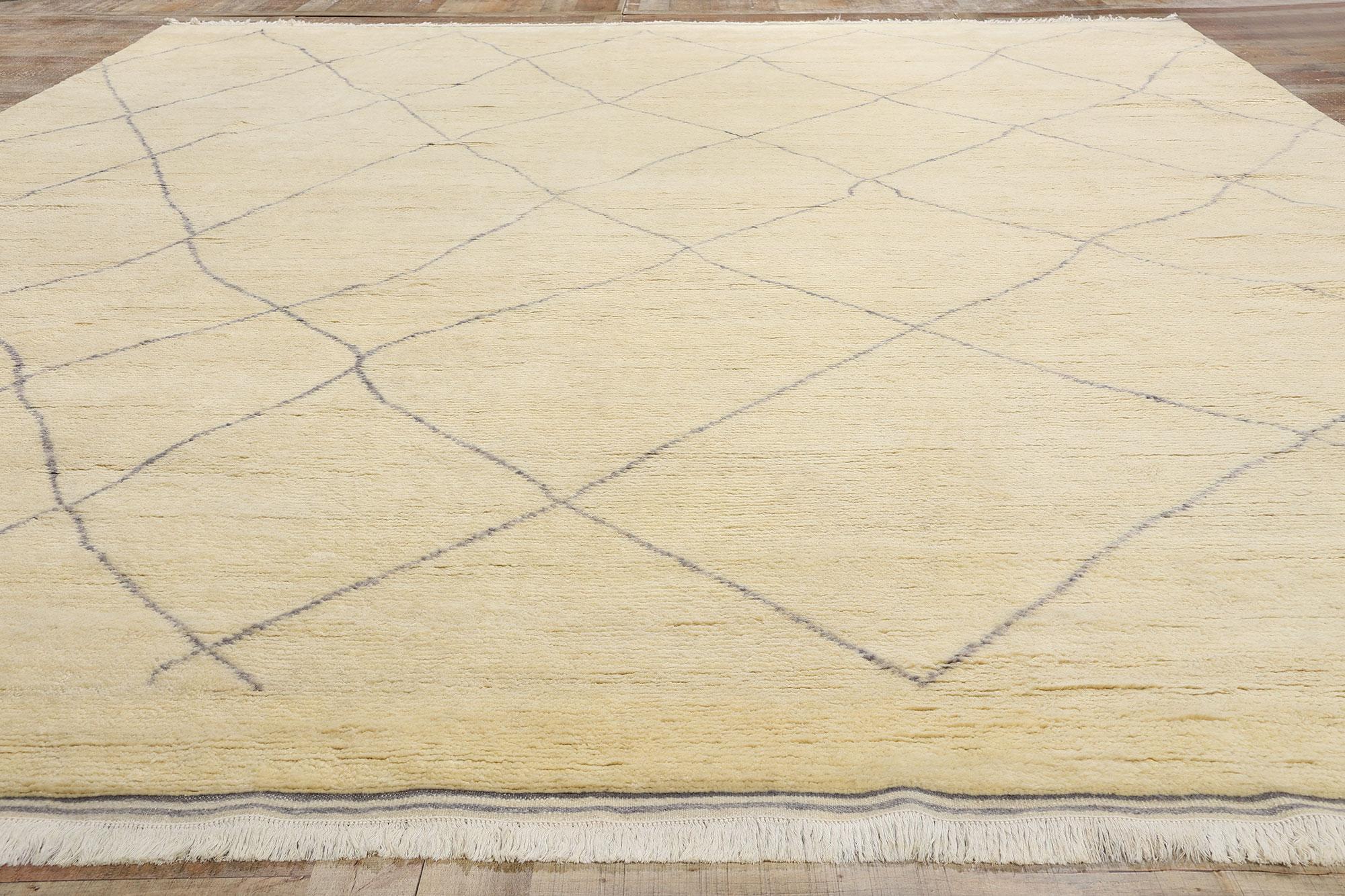 Nueva Alfombra Contemporánea Wabi-Sabi de Lana Marroquí, 11'11 x 14'10 en venta 1