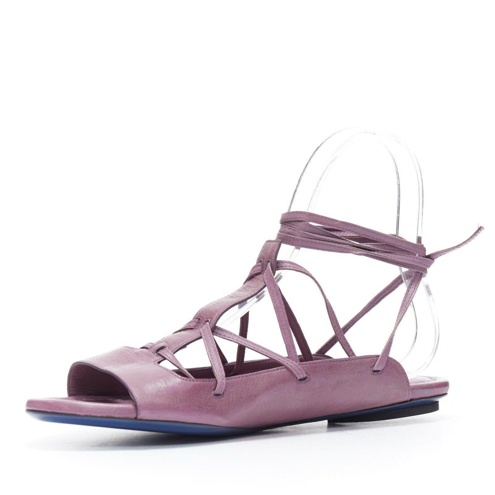 purple sandals flat