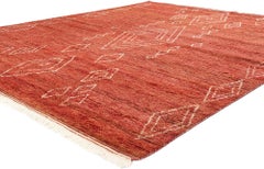 Nueva Alfombra Marroquí Moderna Crimson Desert Oasis, 08'03 x 09'09