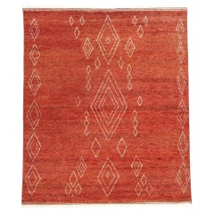 Nueva Alfombra Marroquí Moderna Crimson Desert Oasis, 08'03 x 09'09