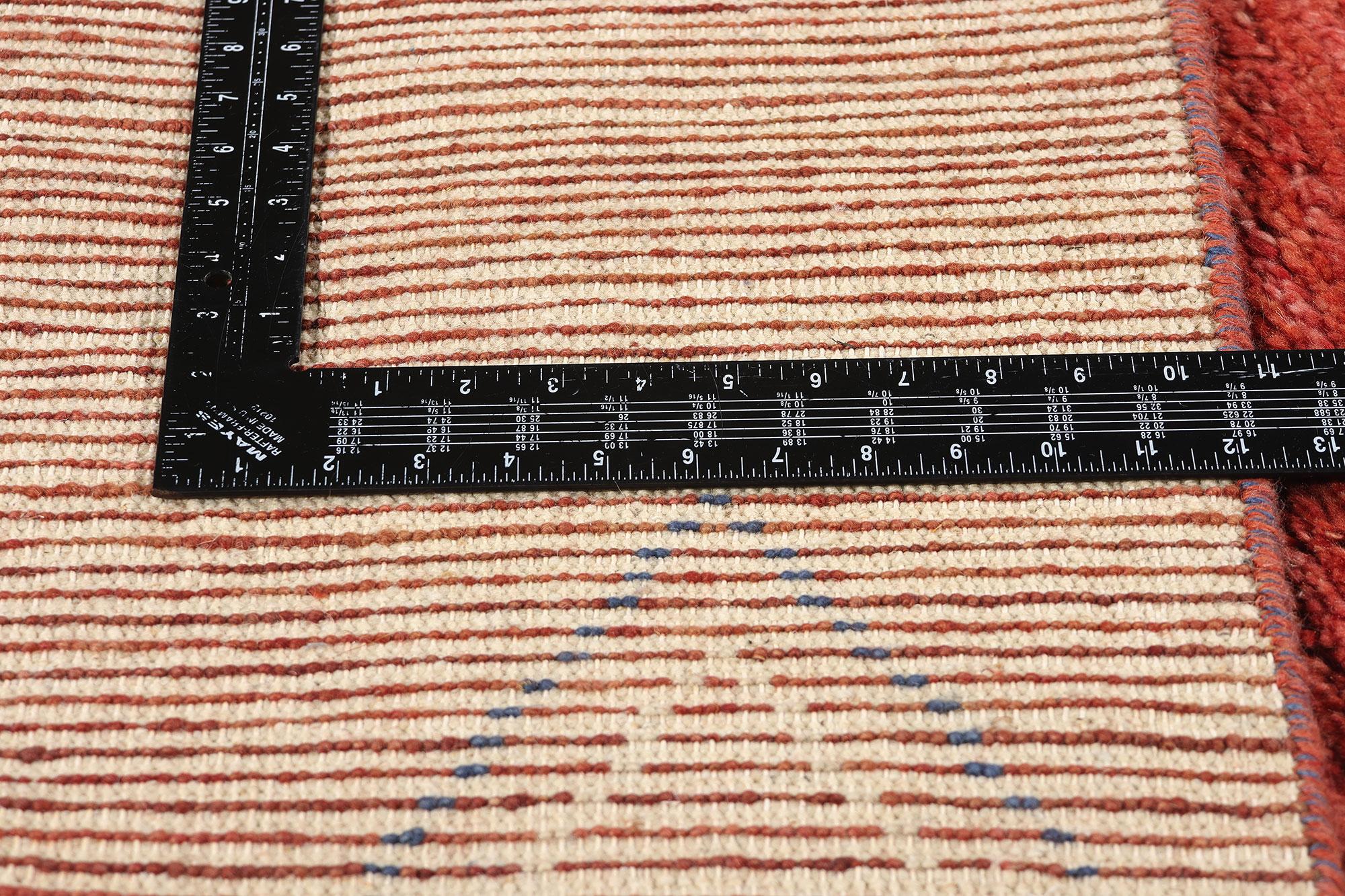 Tapis marocain rouge moderne Crimson Nomad, 08'01 x 10'00 Neuf - En vente à Dallas, TX