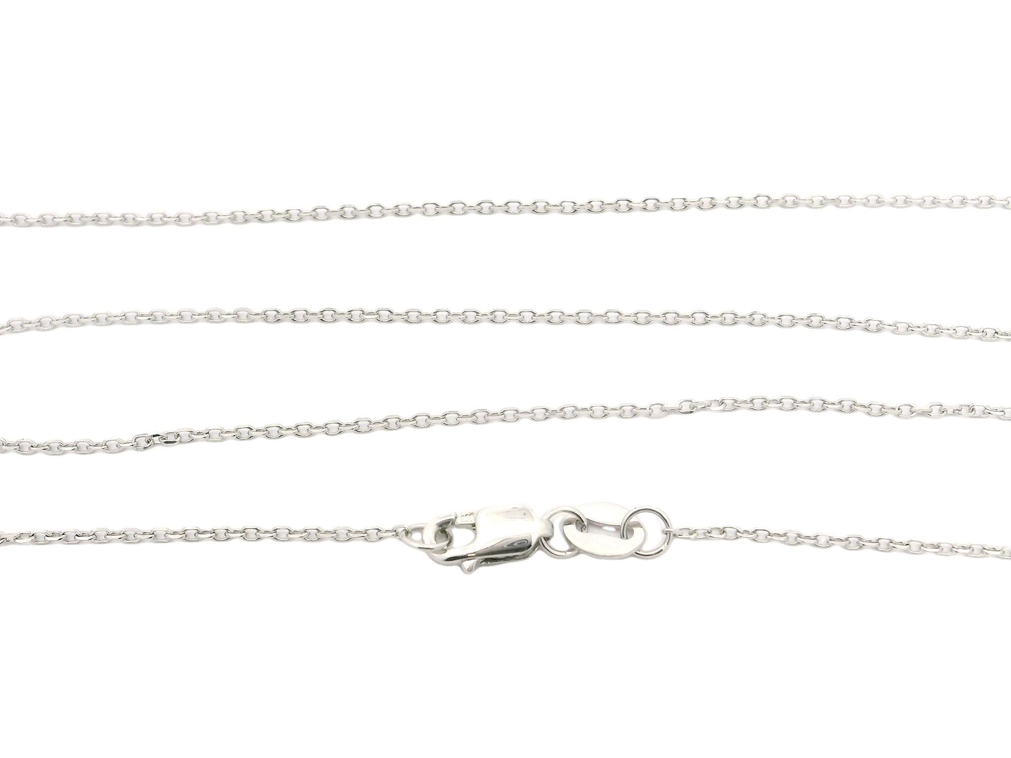Nouveau collier pendentif en or blanc 14 carats, pierre de lune bleue et diamant en forme de goutte d'eau en vente 1