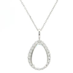 Nuevo Collar Colgante Lágrima Diamante Piedra de Luna Azul Oro Blanco 14k Personalizado