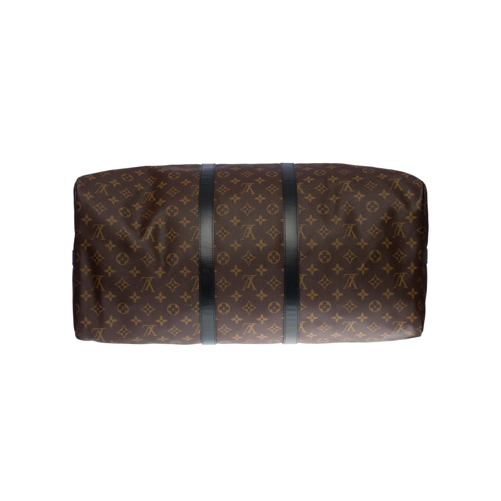 New Customized Louis Vuitton Keepall 55 Macassar strap 
