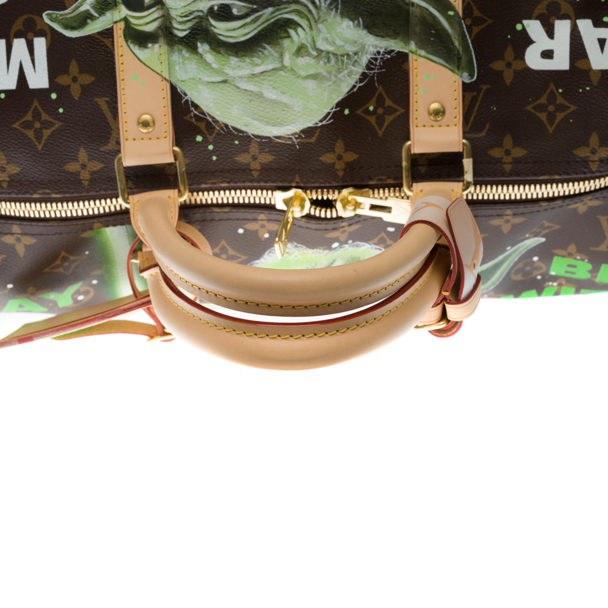 New Customized Louis Vuitton Keepall 55 strap Monogram 