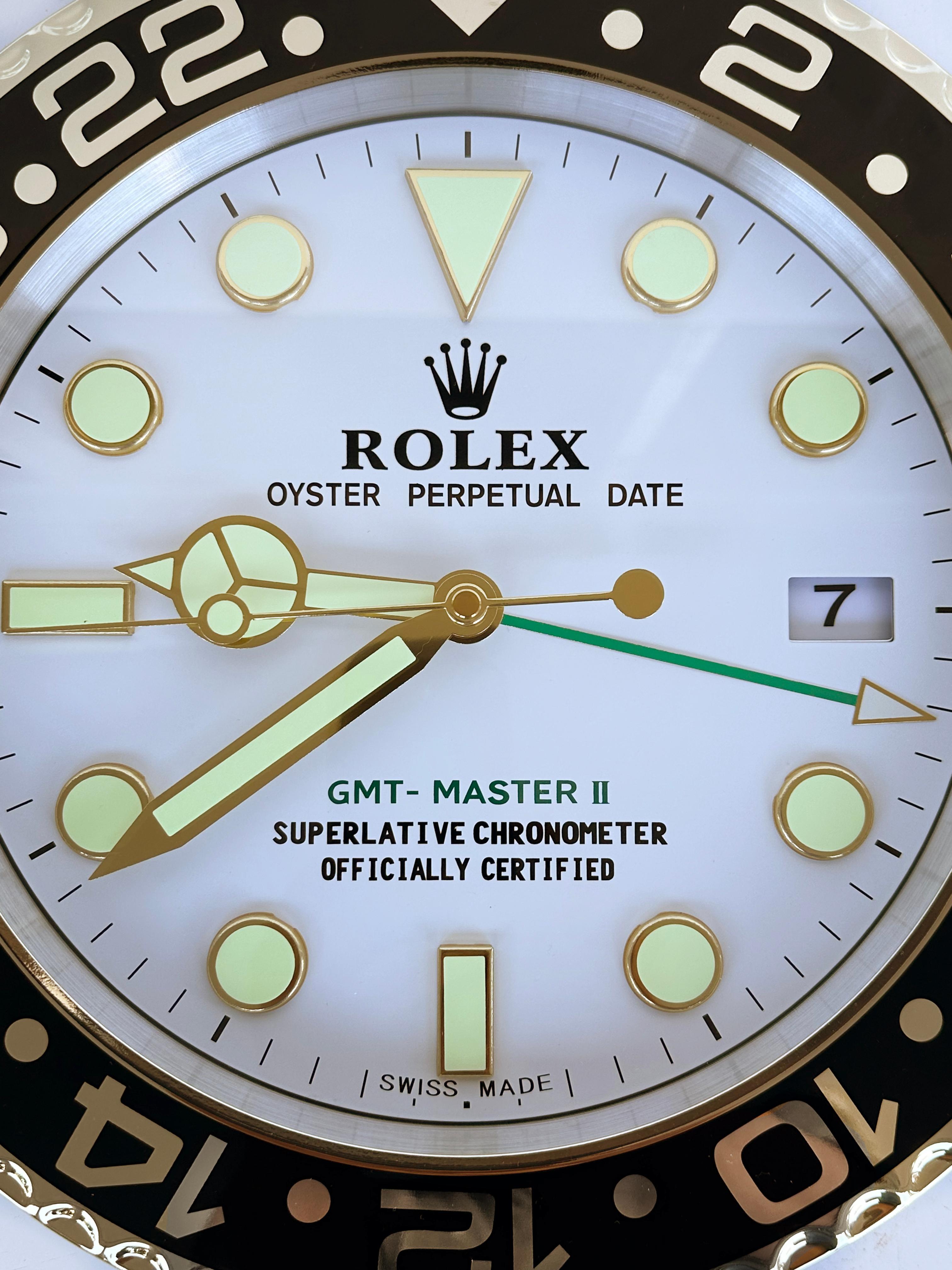horloge publicitaire rolex