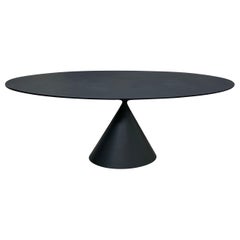NEW Desalto INDOOR OR OUTDOOR Round Black Clay Table by Marc Krusin in STOCK
