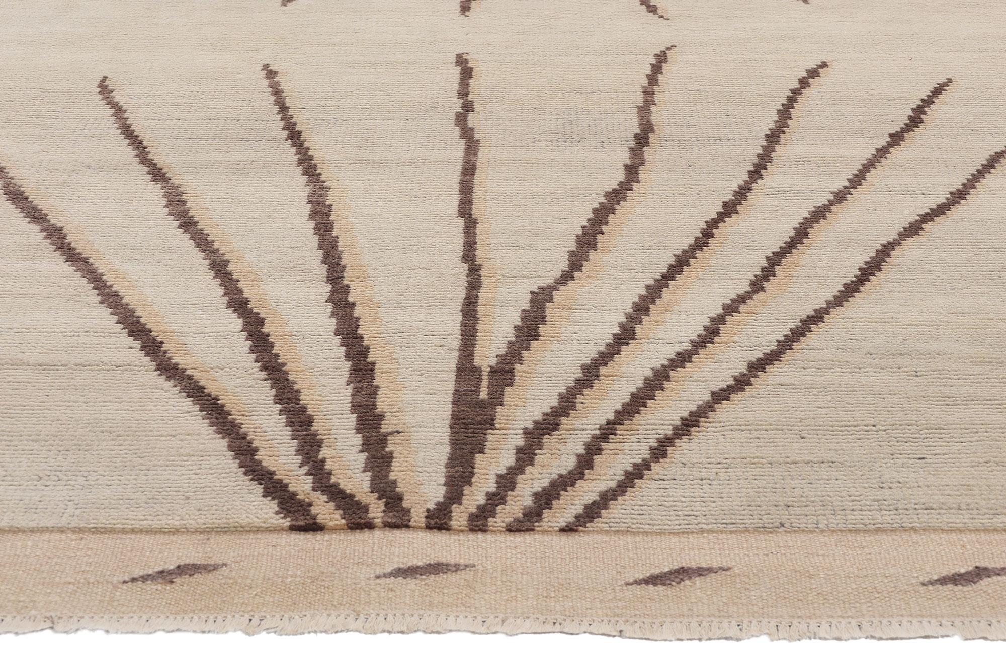 Hand-Knotted New Desert Bloom Organic Modern Moroccan Rug, 08'02 x 09'10 For Sale