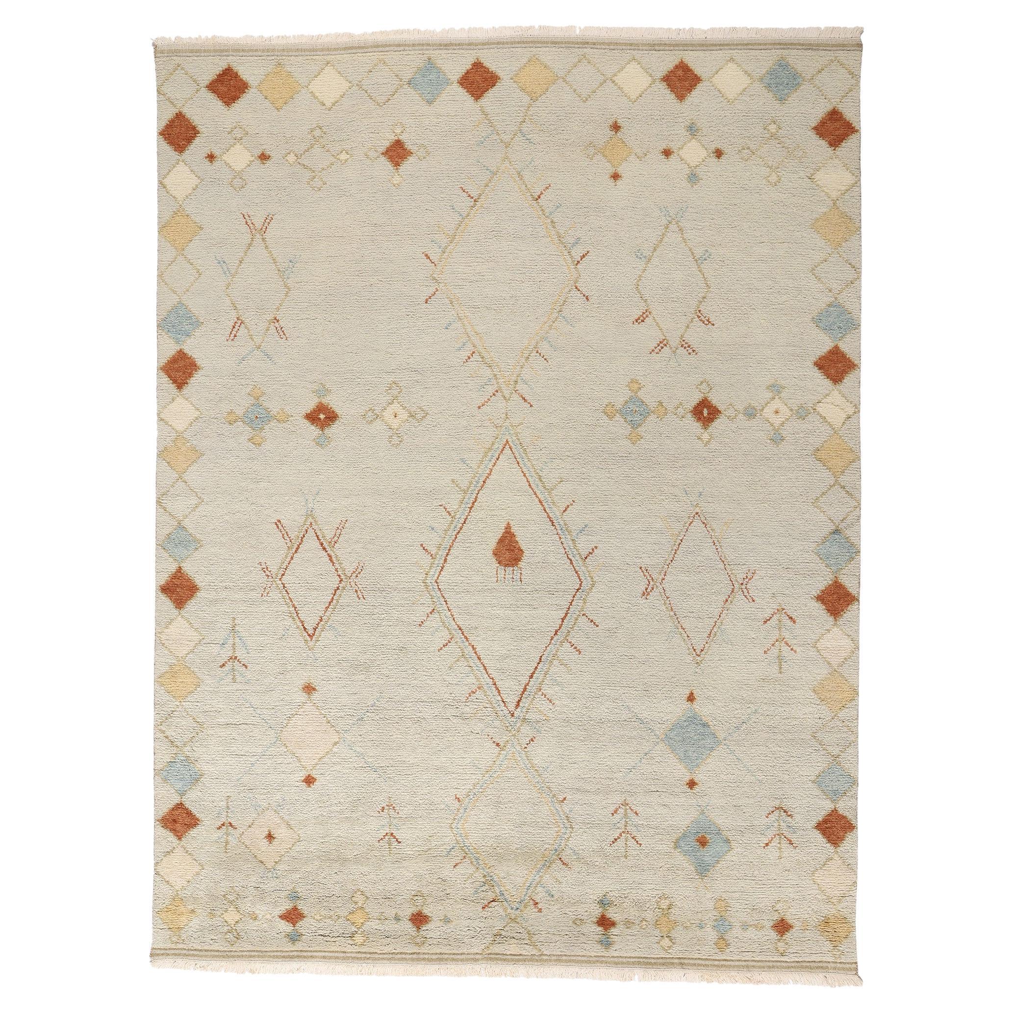 New Desert Breeze Modern Moroccan Rug, 09'02 x 12'01