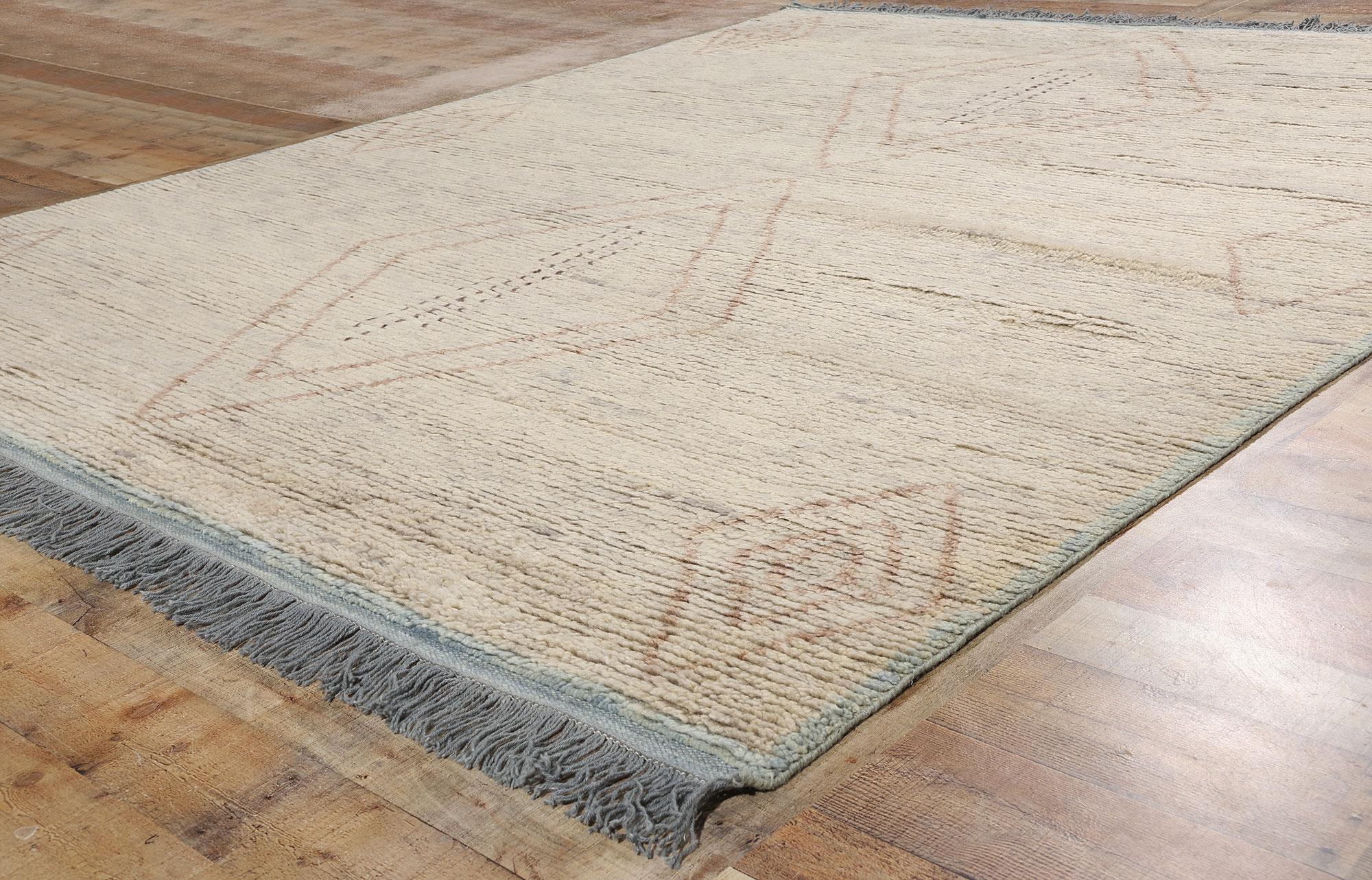 Contemporary New Desert Dreamscapes Modern Moroccan Rug, 08'04 x 10'03 For Sale