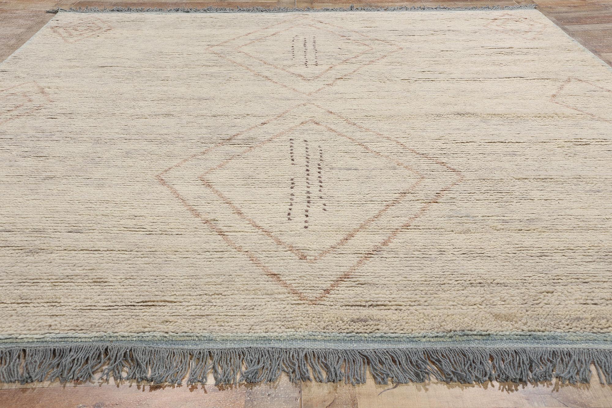 Wool New Desert Dreamscapes Modern Moroccan Rug, 08'04 x 10'03 For Sale