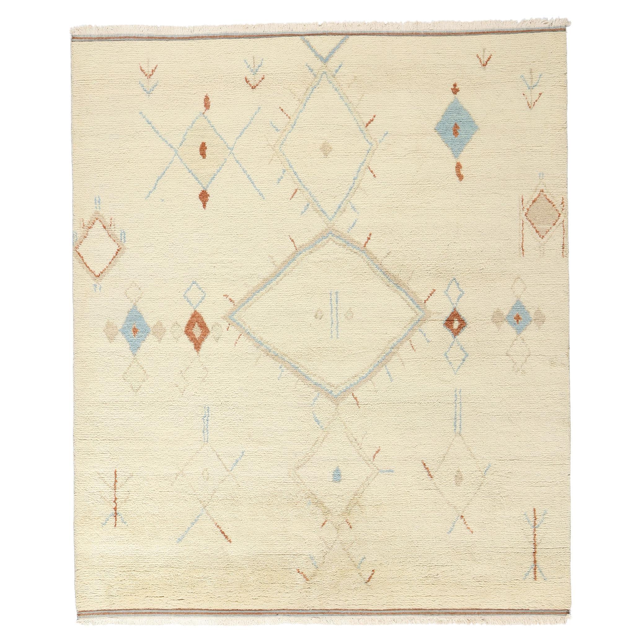 Nouveau tapis marocain désert harmonie moderne, 08'04 x 09'10