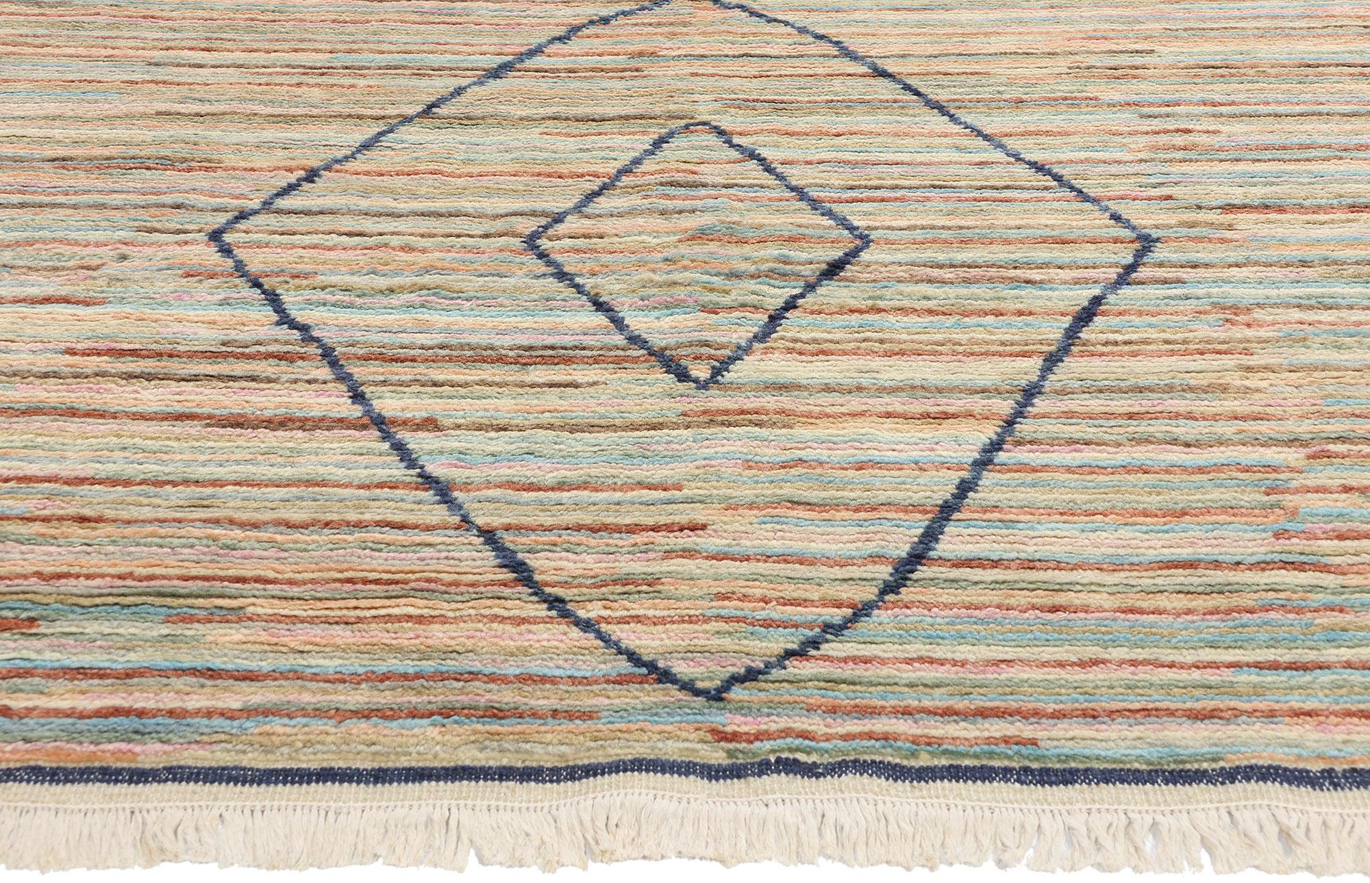 Indiano Tappeto Desert Mirage Modern Moroccan New, 09'11 x 10'04 in vendita