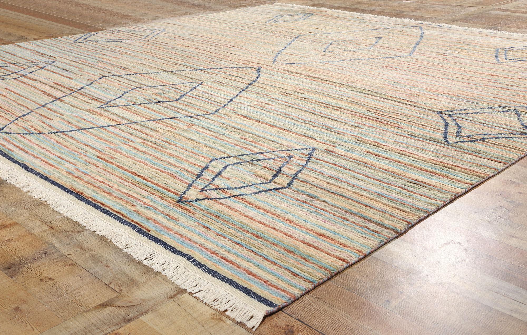 XXI secolo e contemporaneo Tappeto Desert Mirage Modern Moroccan New, 09'11 x 10'04 in vendita