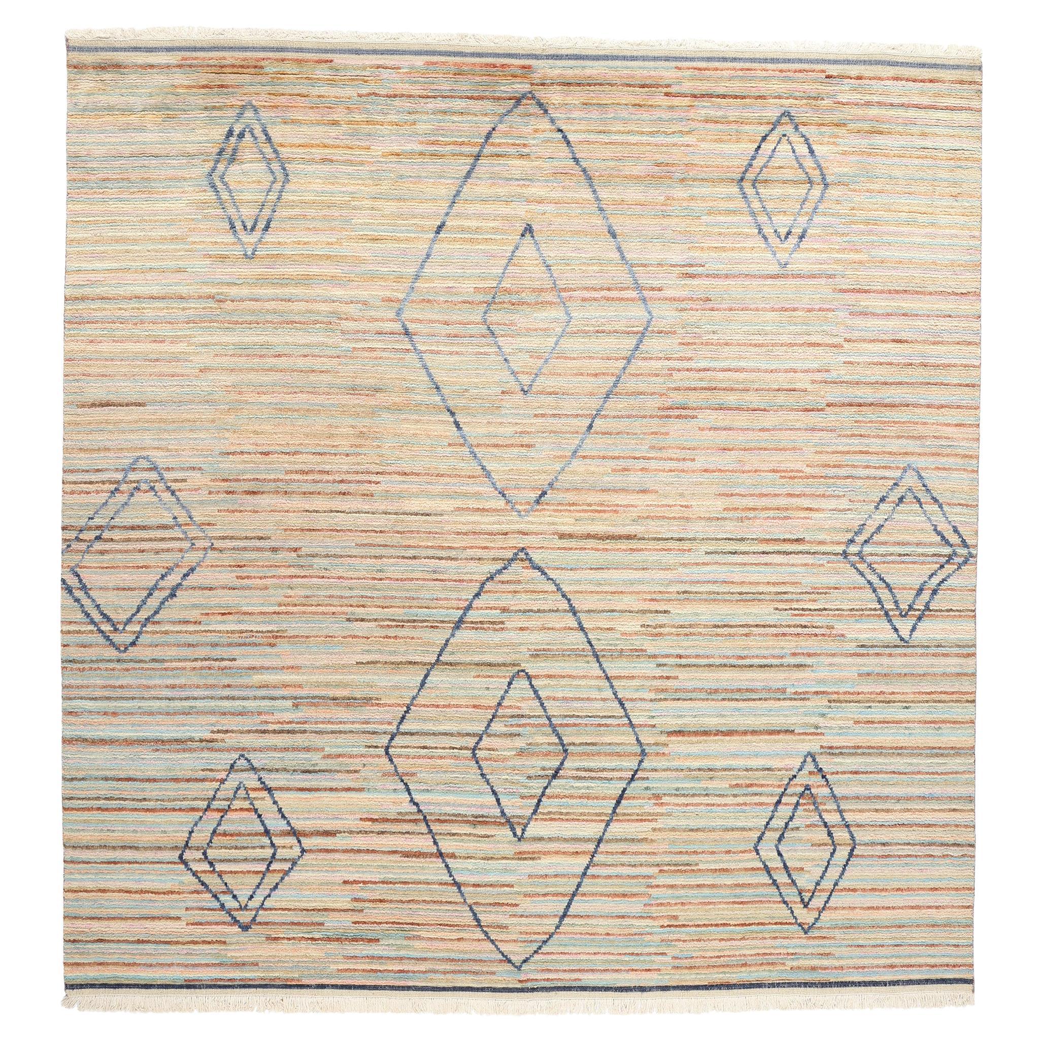 Nouveau tapis marocain moderne Mirage, 09'11 x 10'04