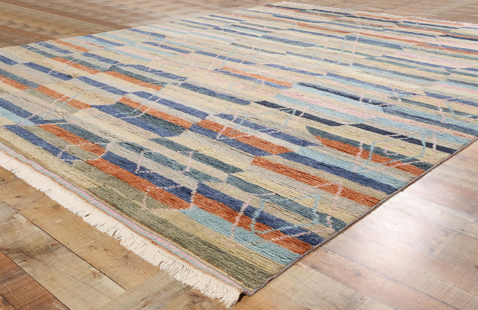 XXIe siècle et contemporain Nouveau tapis marocain moderne Spectrum, 09'06 x 12'00 en vente
