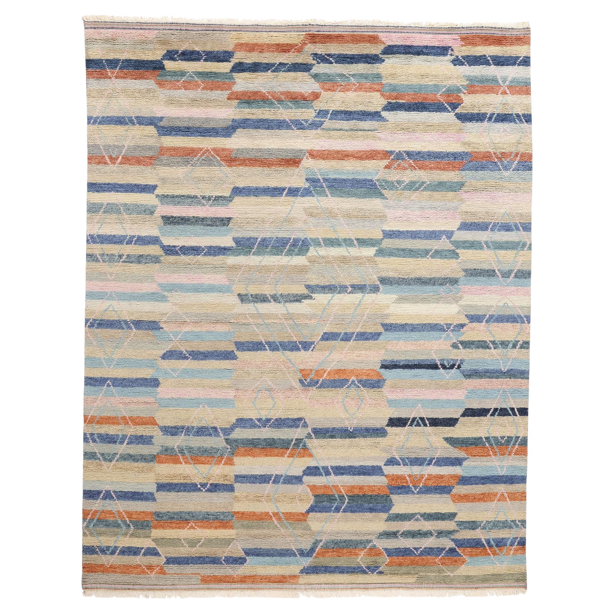 Nouveau tapis marocain moderne Spectrum, 09'06 x 12'00 en vente