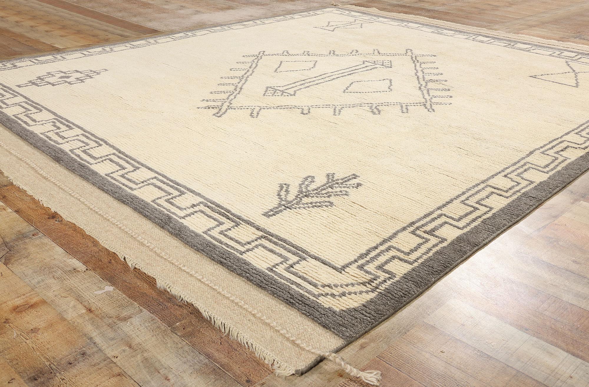 XXI secolo e contemporaneo Tappeto marocchino moderno New Desert Tranquility, 08'02 x 09'10 in vendita