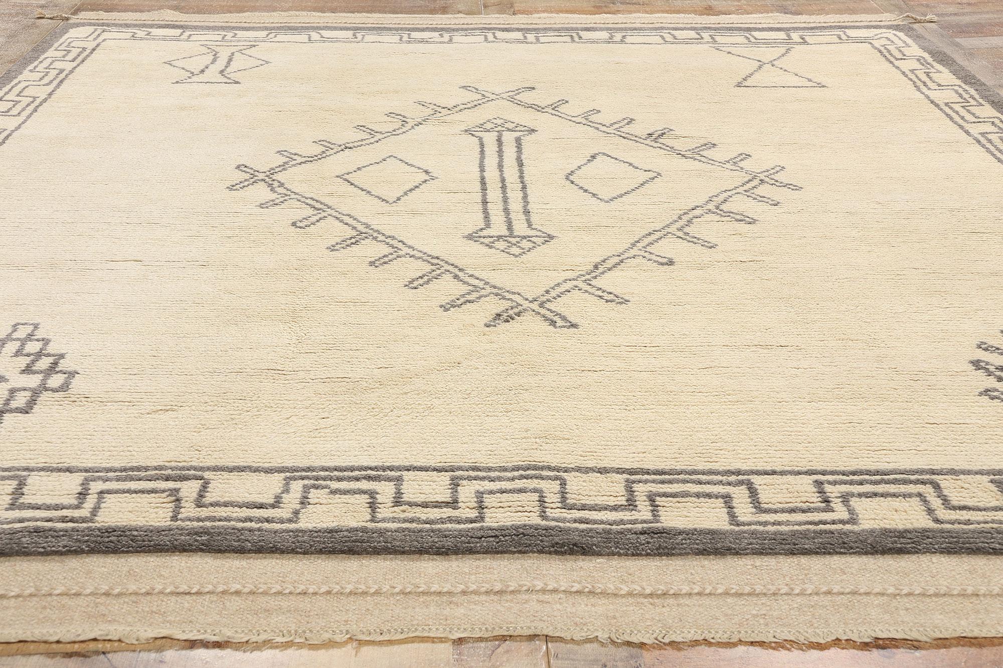 Lana Tappeto marocchino moderno New Desert Tranquility, 08'02 x 09'10 in vendita