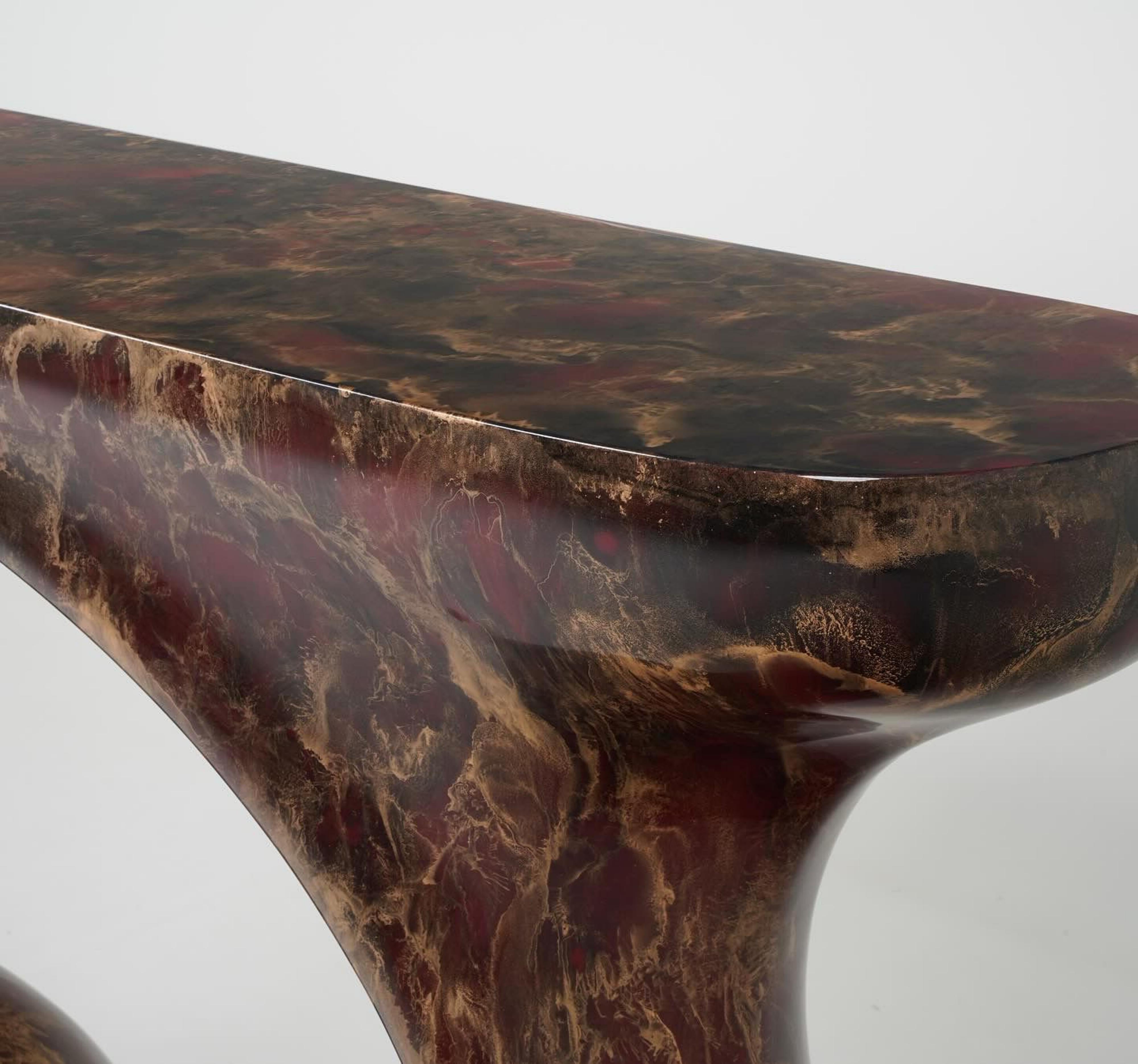 NEW DESIGN Console New 2024

console with MDF top and Styrofoam body, all fiberboard
with marbled finishes

150cm x 35cm x 95cm

Delivery time: 6/8 weeks

other colors available