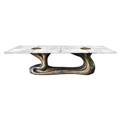 New Design Dining Table in Arabescato Marble for 10 / 12 Persons