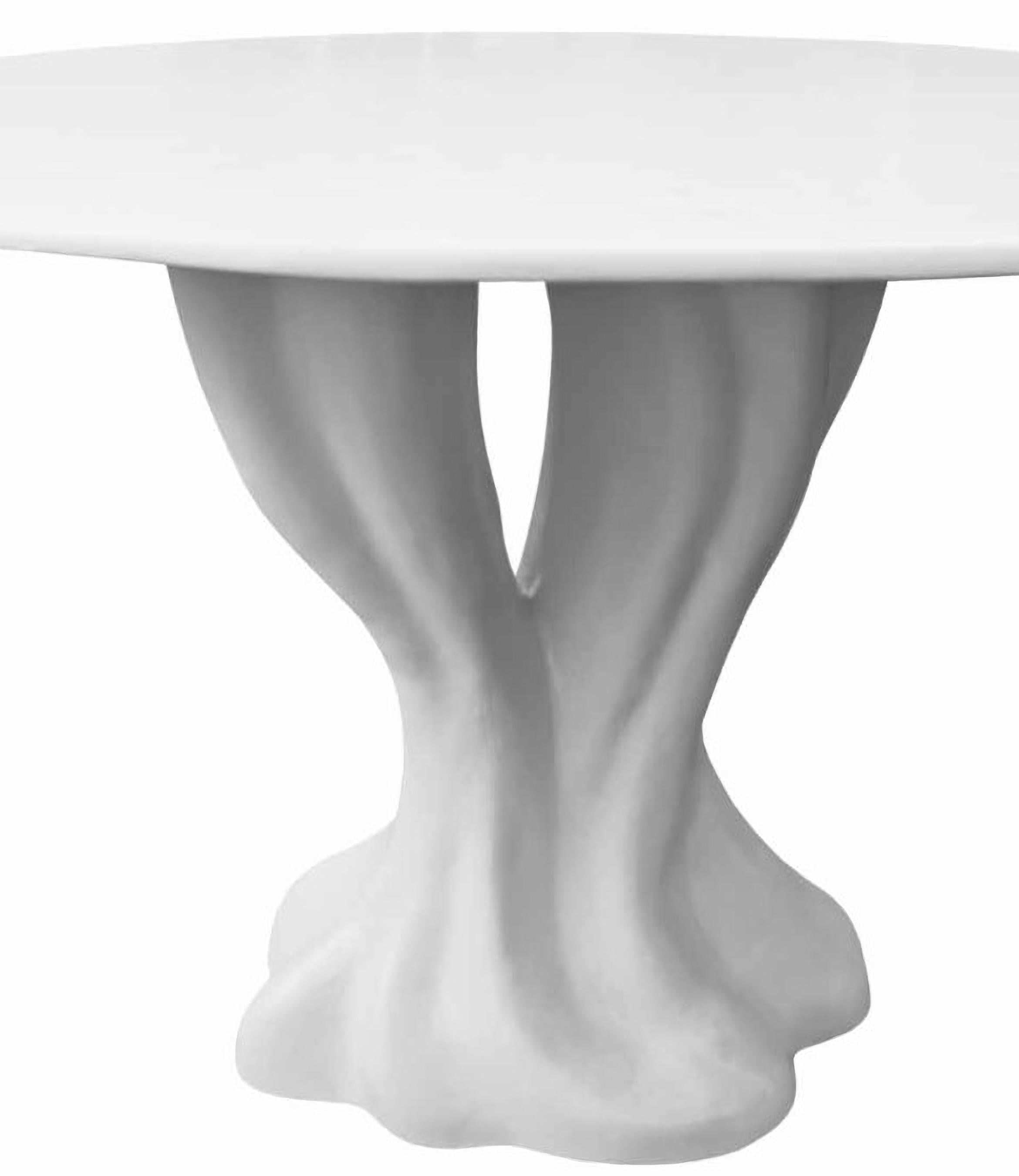 Dining table

General information

Dimensions (cm): Ø120 x 75
Dimensions (in): Ø47.2 x 29.5
Weight (kg): 56
Weight (lbs): 123.5
Seats: 4 a 6

Materials and colors

Top and base: Resin reinforced with fiberglass, lacquered in matte white.


