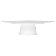 New Design Dining Table in White Matte Suitable for Outdoor SUMMER 2024