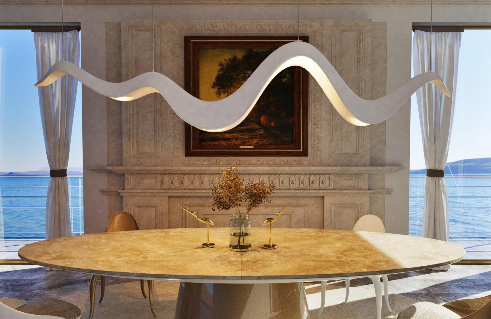 Portugais New Design Table de salle à manger en fibre de verre laquée en marbre blanc brillant en vente