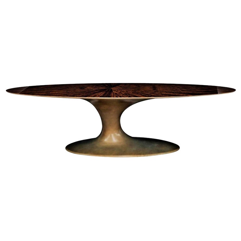 New Design Dining Table in Wood and Resin For Sale at 1stDibs