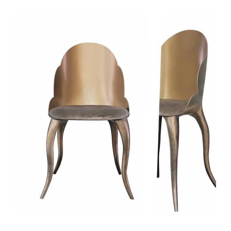 General Information

Size Dim. (cm) Dim. (in) Wgt. (kg) Wgt. (lbs) Ref.

Lower 52 x 53 x 82 20.5 x 20.9 x 32.3 6.5 14.3 

Materials and colors.

Structure: Resin reinforced with fiberglass finished in brass color;
Upholstery: Velvety fabric Juke.