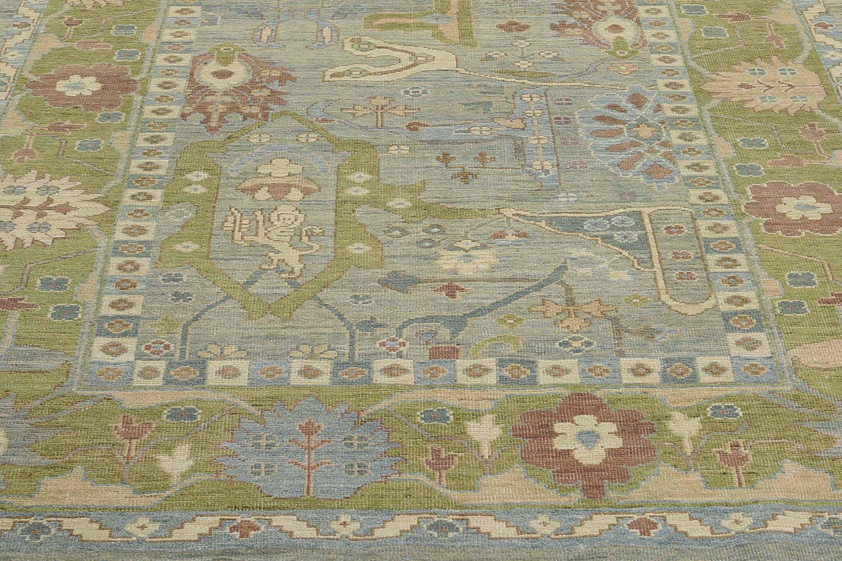 Türkischer Sultanabad-Teppich im neuen Design im Angebot 4
