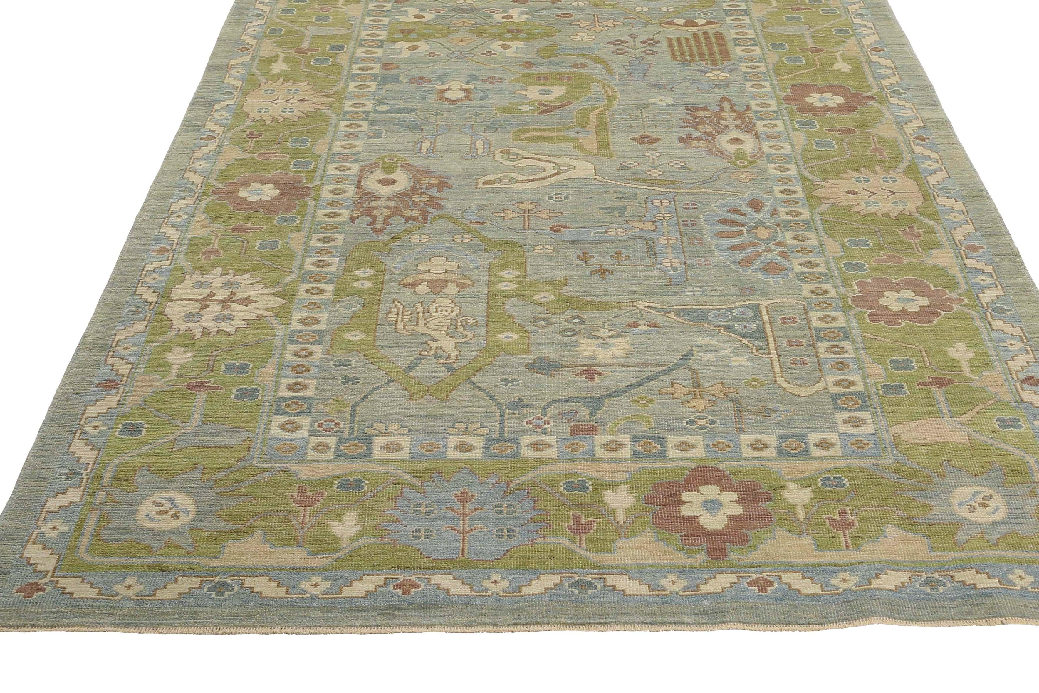 Türkischer Sultanabad-Teppich im neuen Design im Angebot 5
