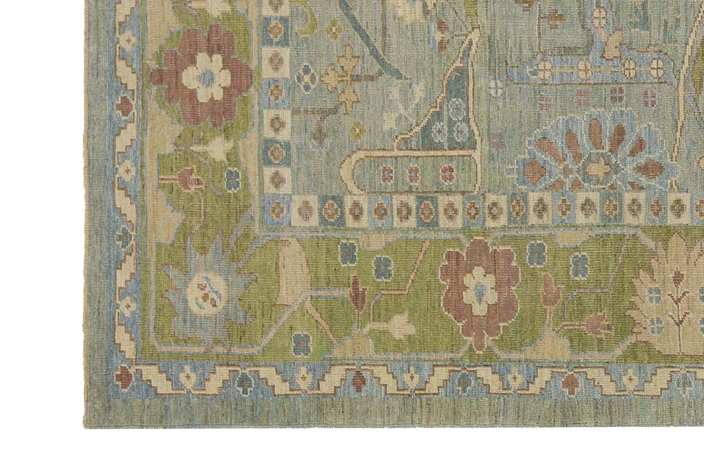 Türkischer Sultanabad-Teppich im neuen Design im Angebot 6