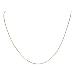 New Diamond Cut Cable Chain Necklace, 14k Yellow Gold, Italian