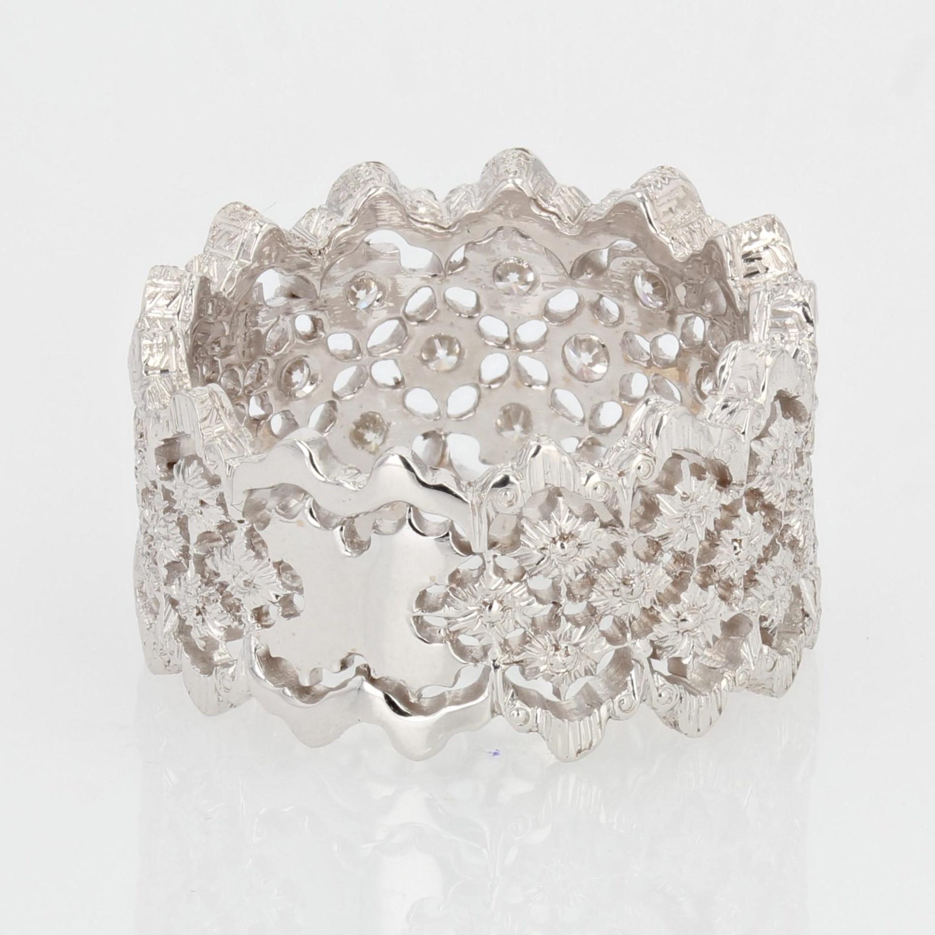 New Diamond Gold Filigree Ring 4
