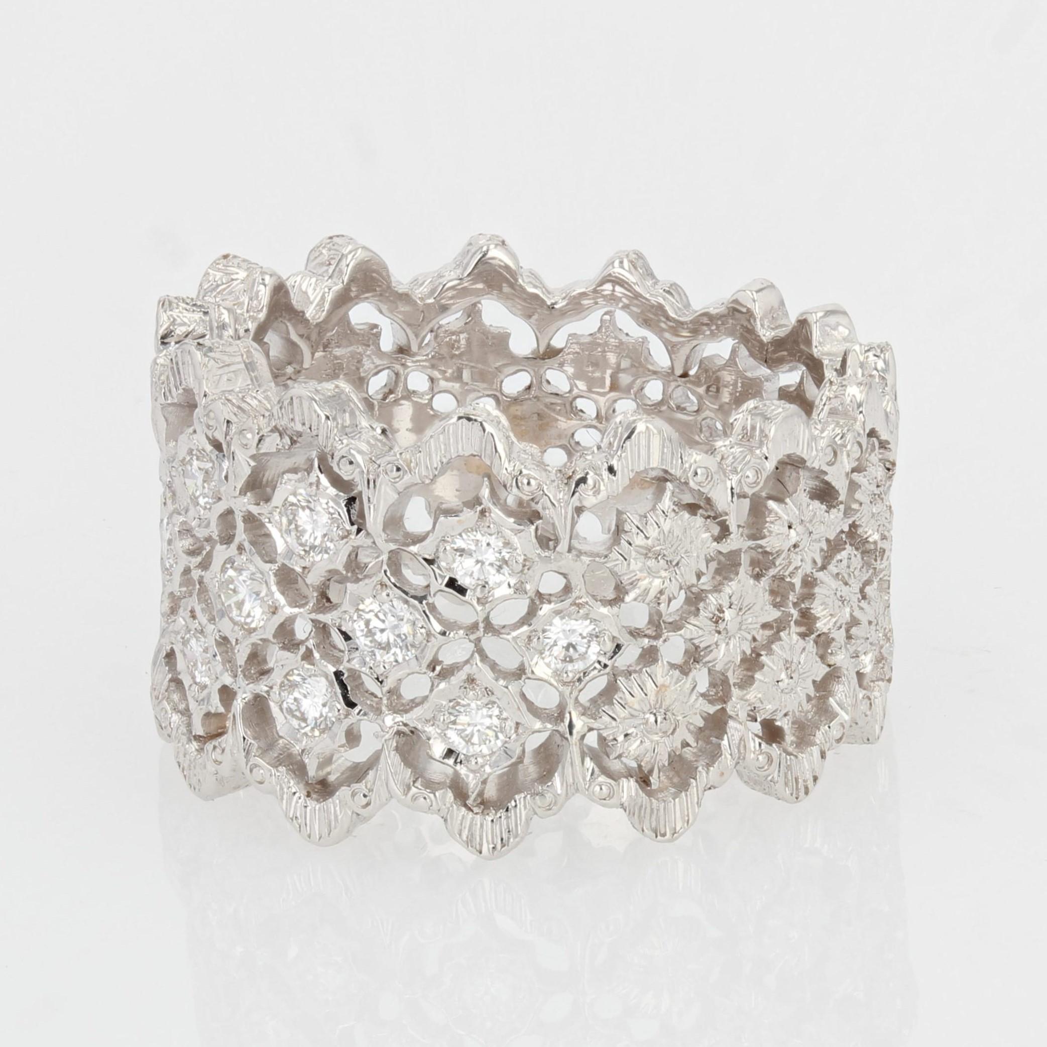 New Diamond Gold Filigree Ring 3