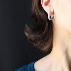 New Diamond Gold Hoop Earrings