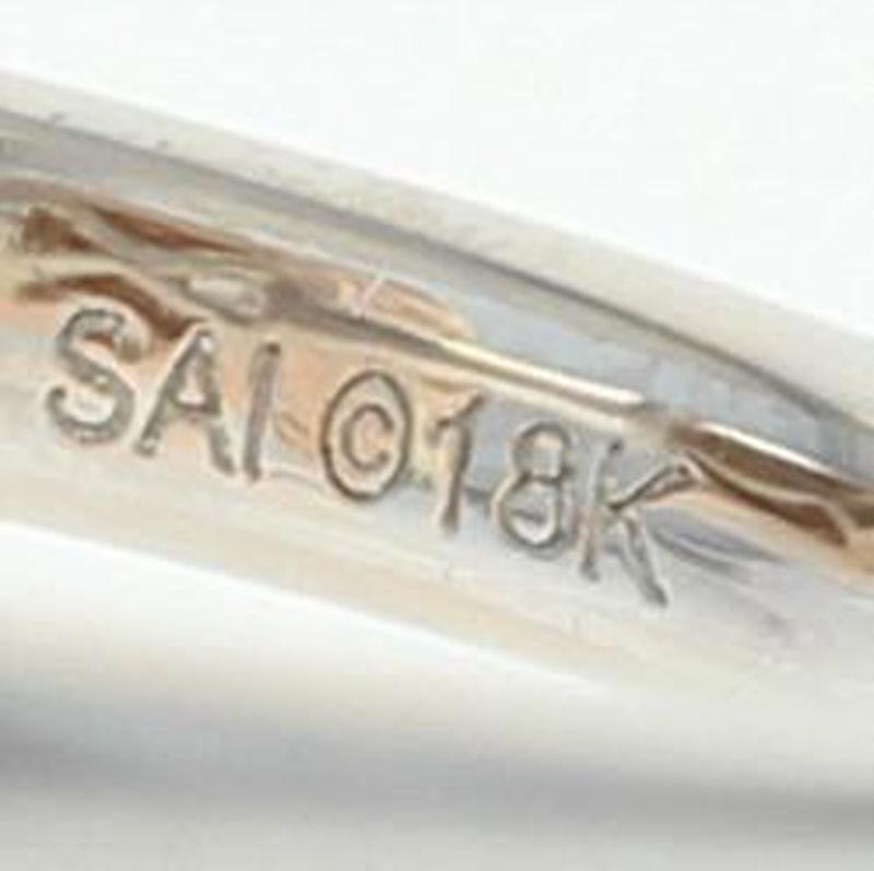 Bague de fiançailles en or blanc 18 carats avec halo de diamants, princesse 0,88 carat Pour femmes en vente