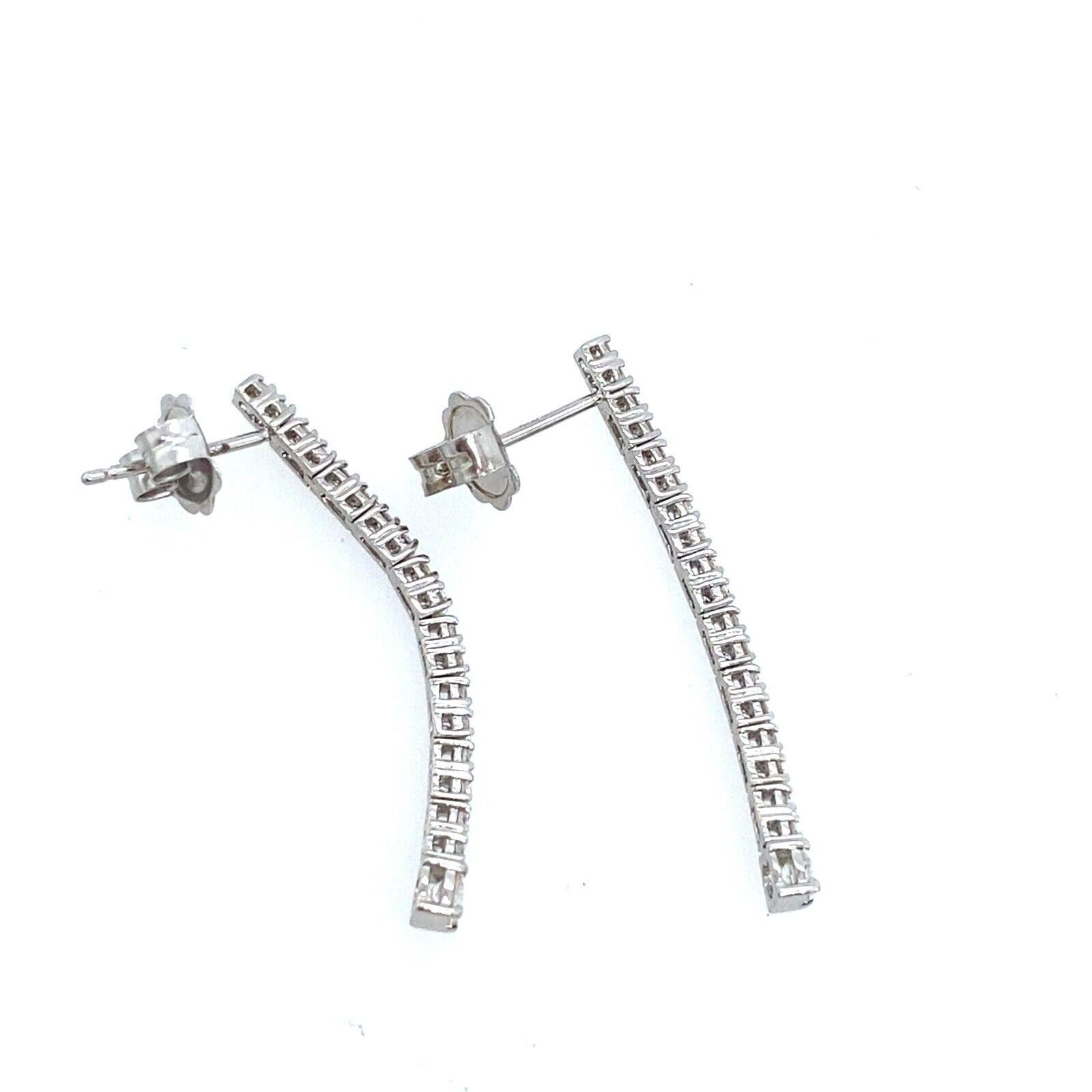 These timeless and elegant diamond tennis earrings are crafted to perfection. 
Made from 18ct White Gold, the earrings feature a total of 0.56ct of Diamonds. The luxurious earrings are designed to be worn during any occasion.

Additional