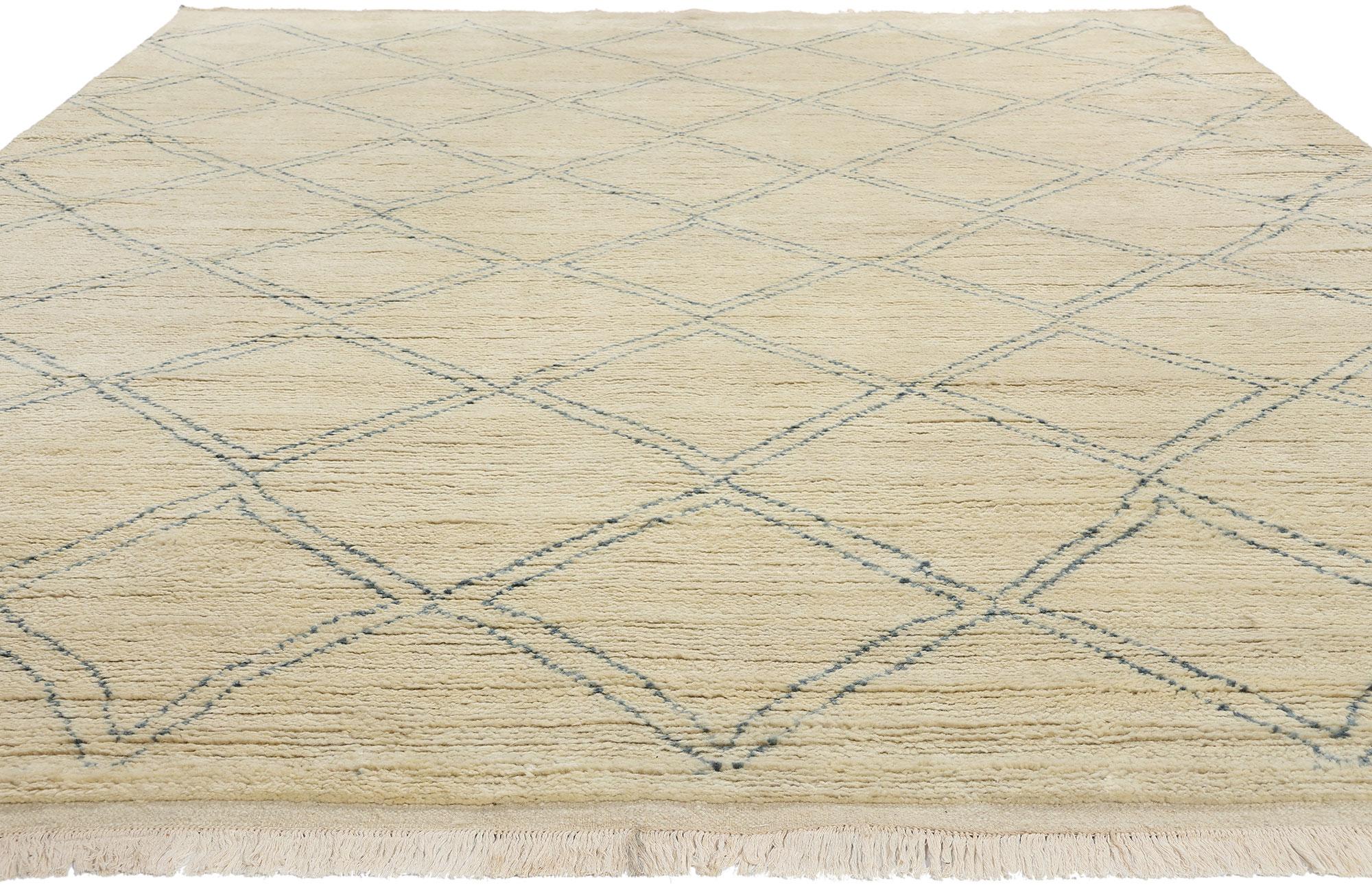 New Diamonds Contemporary Moroccan Area Rug (Böhmisch) im Angebot