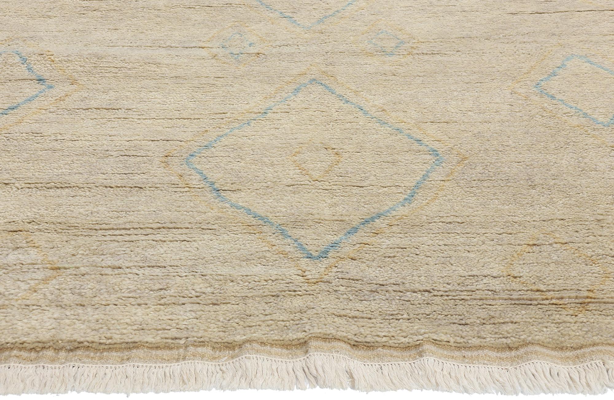 New Diamonds Contemporary Moroccan Area Rug (Indisch) im Angebot