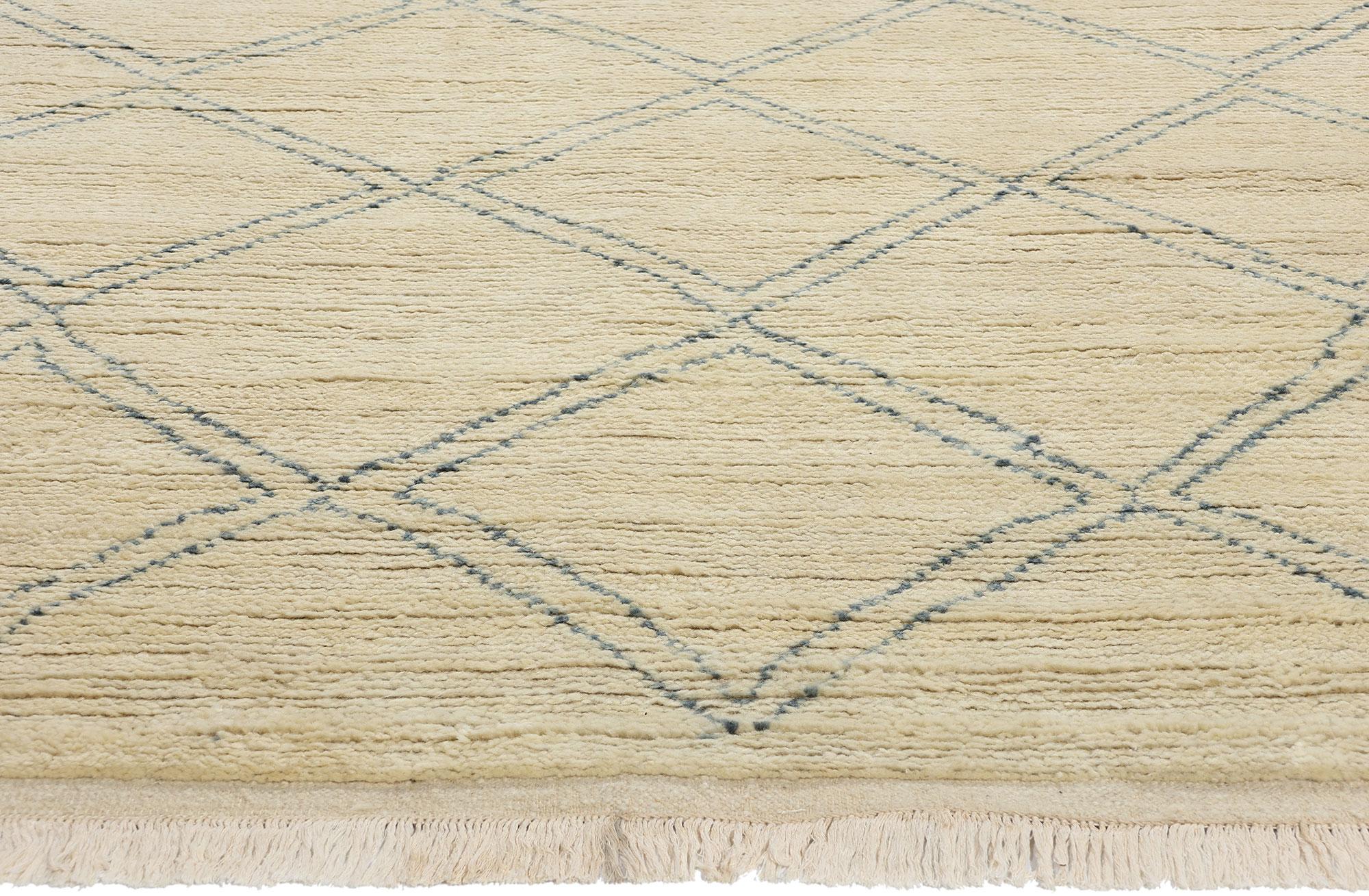 New Diamonds Contemporary Moroccan Area Rug (Indisch) im Angebot