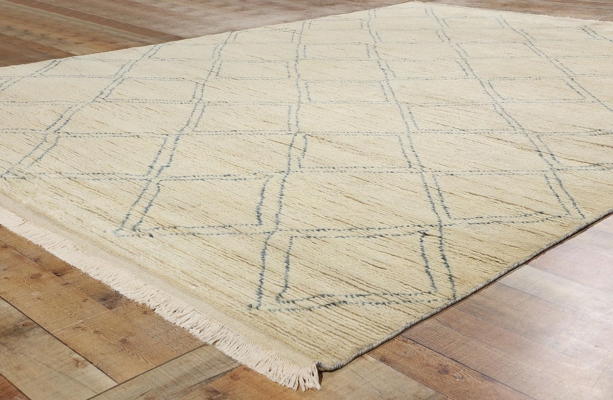 New Diamonds Contemporary Moroccan Area Rug (21. Jahrhundert und zeitgenössisch) im Angebot