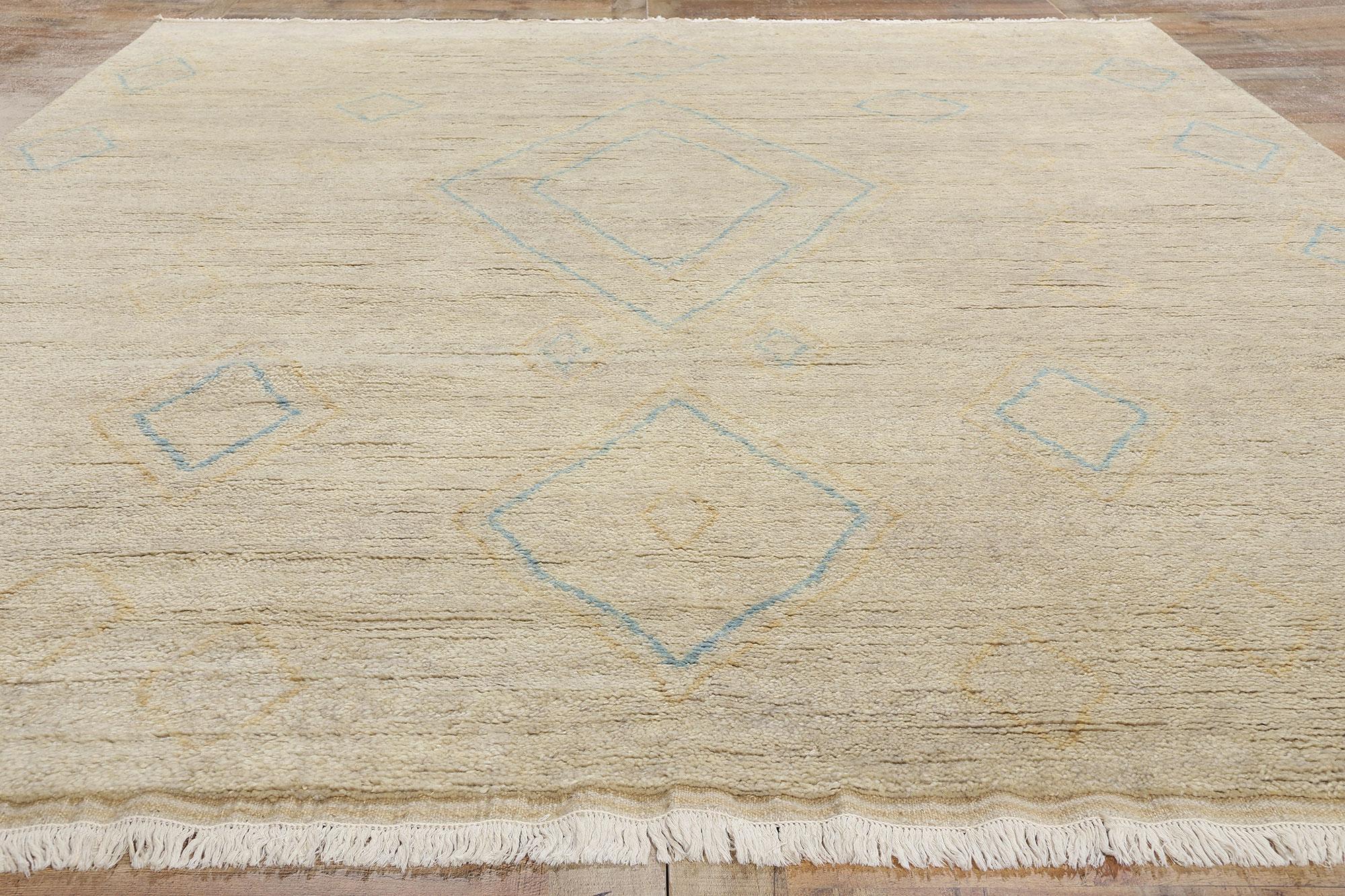 New Diamonds Contemporary Moroccan Area Rug (Wolle) im Angebot