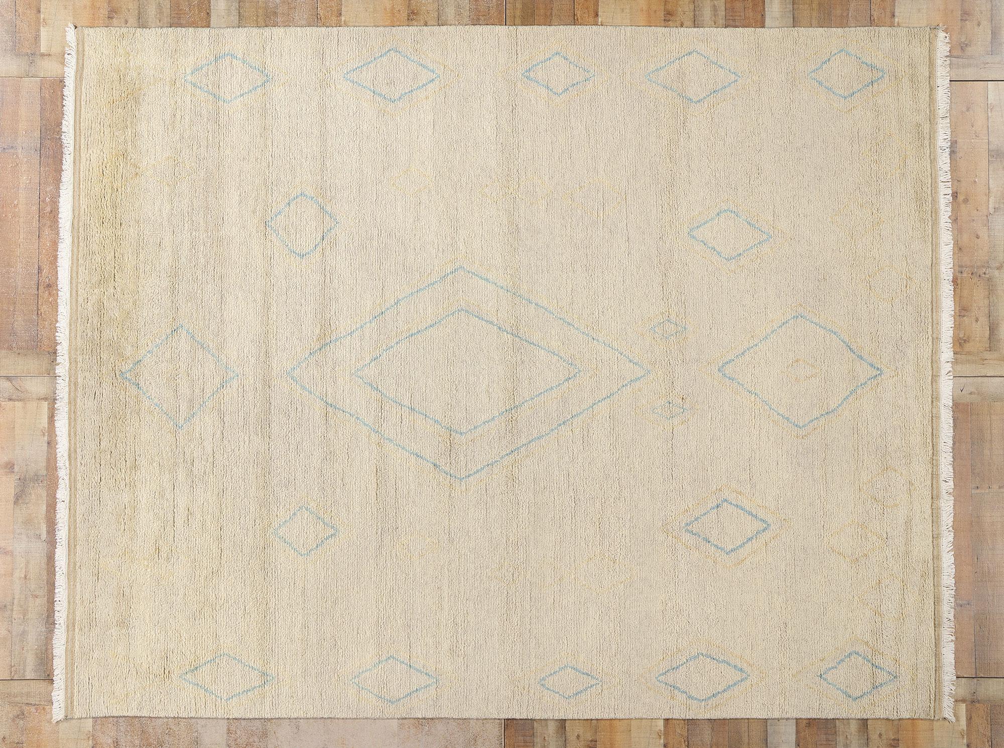 New Diamonds Contemporary Moroccan Area Rug im Angebot 1