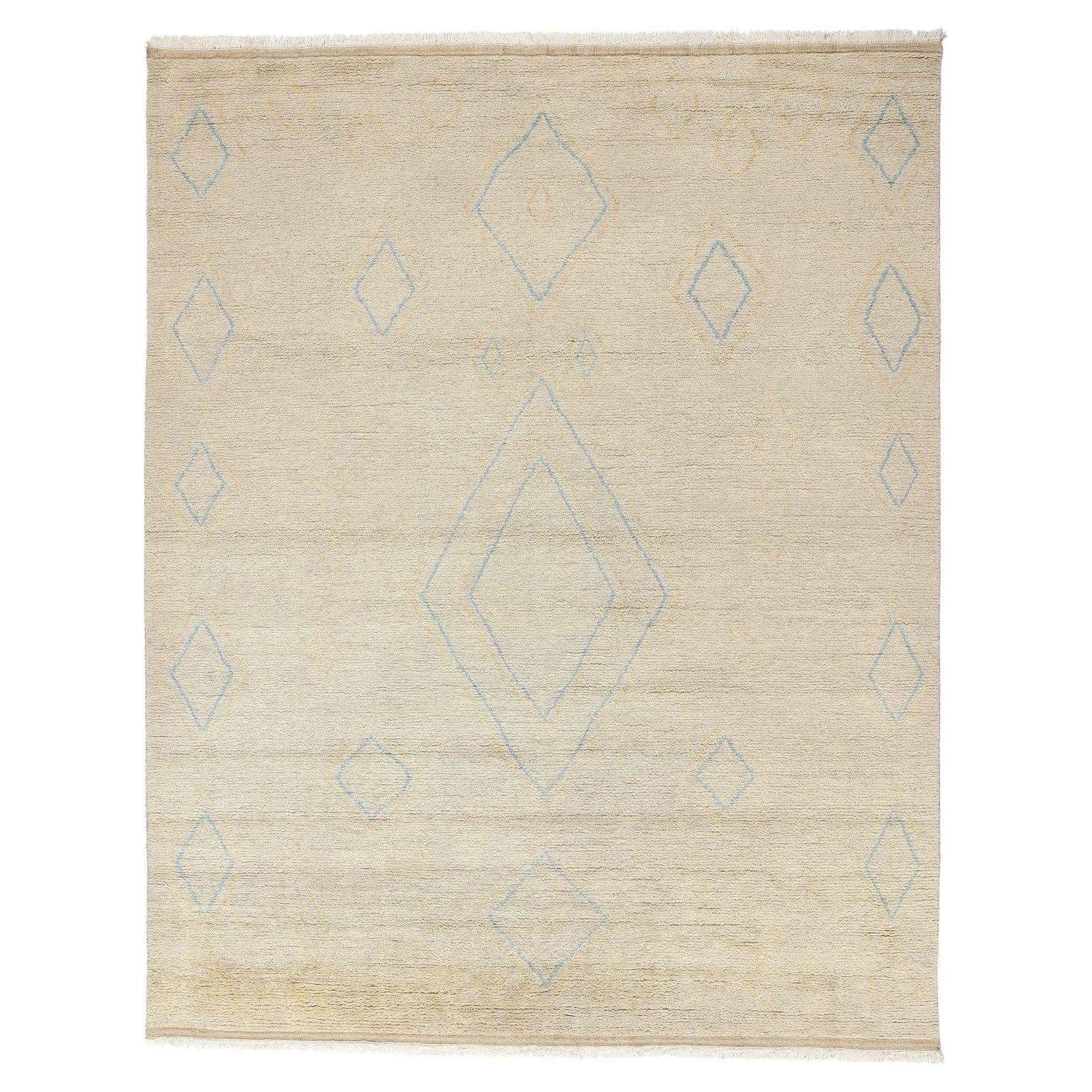 New Diamonds Contemporary Moroccan Area Rug