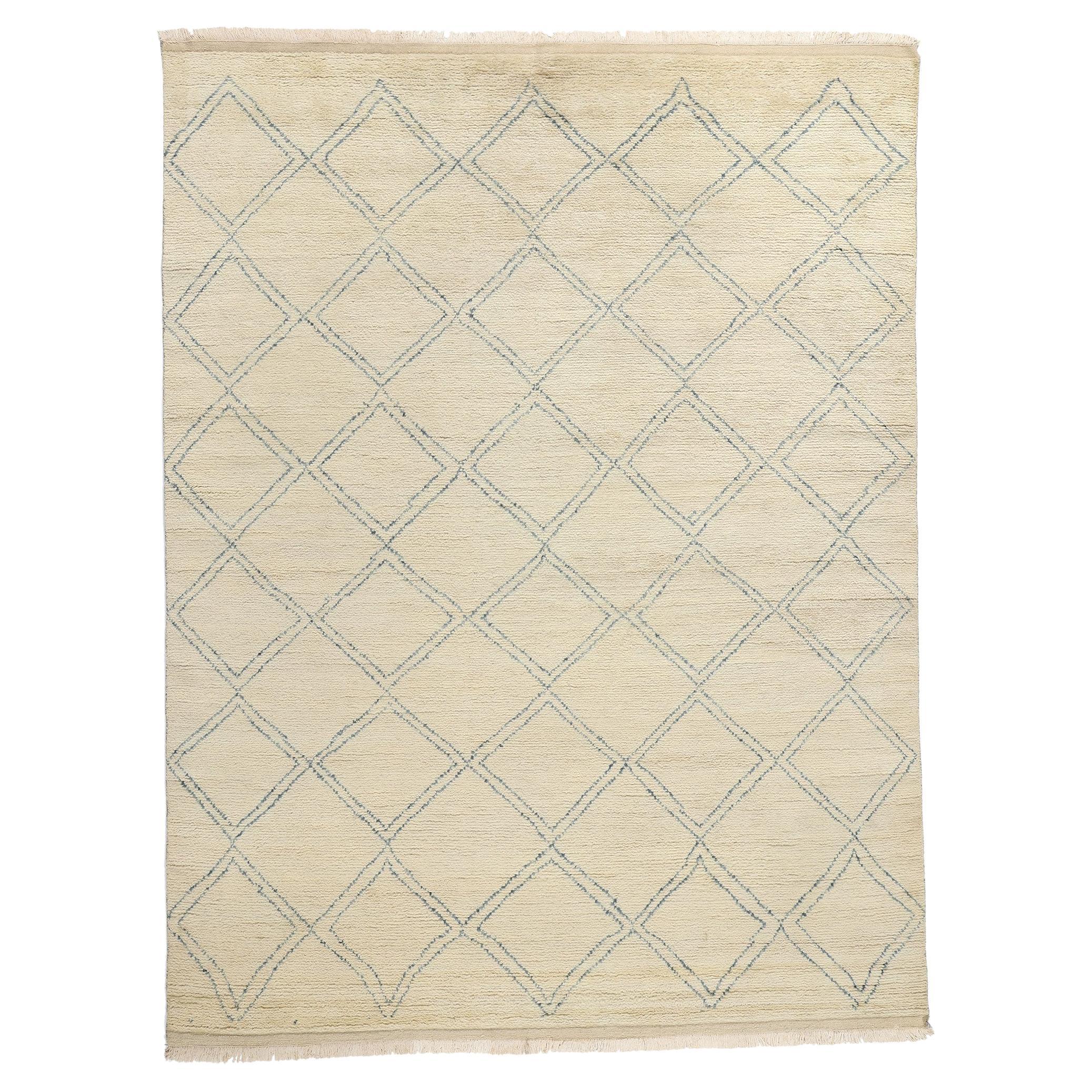 New Diamonds Contemporary Moroccan Area Rug